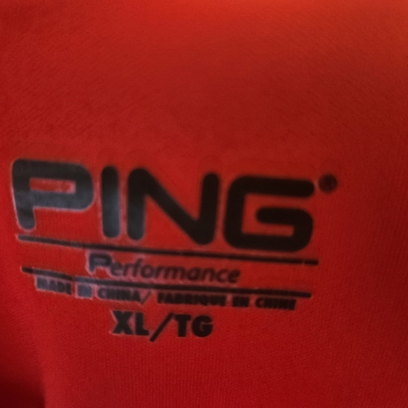 Ping Mens long sleeve lined golf jacket, red XL - Picture 2 of 4